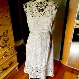Eyelet White dress by NSR/size M